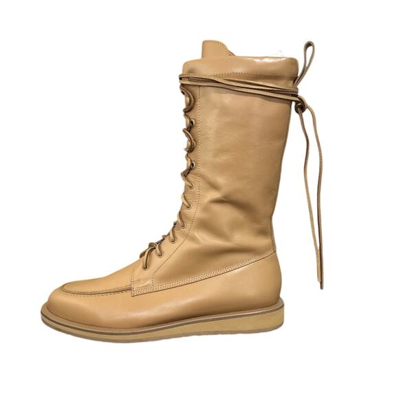 Tamara Mellon X Karla Welch Hellbent Mid-Calf Boot Sz 7.5 Leather Limit-Edition - Picture 3 of 11